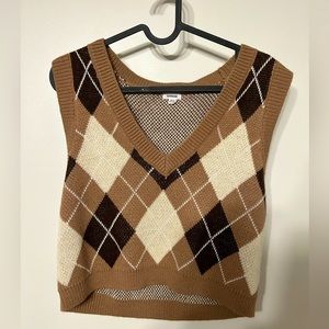 Garage Brown Sweater Vest SIZE M